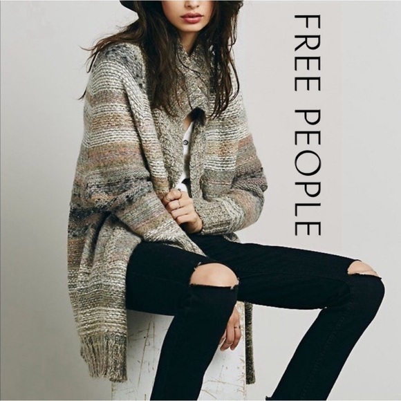 Free People | Starlight Shadow Poncho Cardigan - Picture 1 of 16
